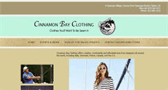 Desktop Screenshot of cinnamonbayclothing.com